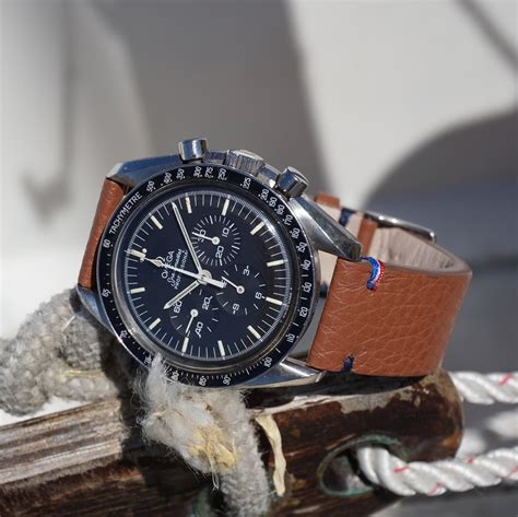 bracelet cuir omega speedmaster|omega speedmaster bracelet price.